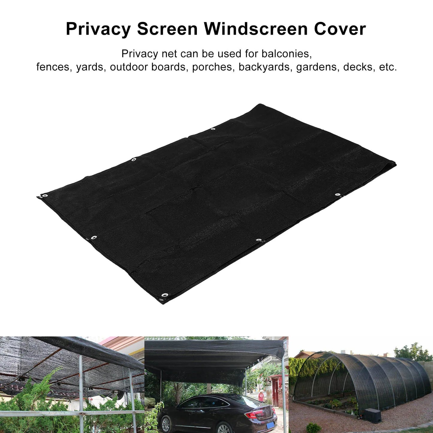 TOPINCN Privacy Net HDPE Windscreen UV Proof For Garden