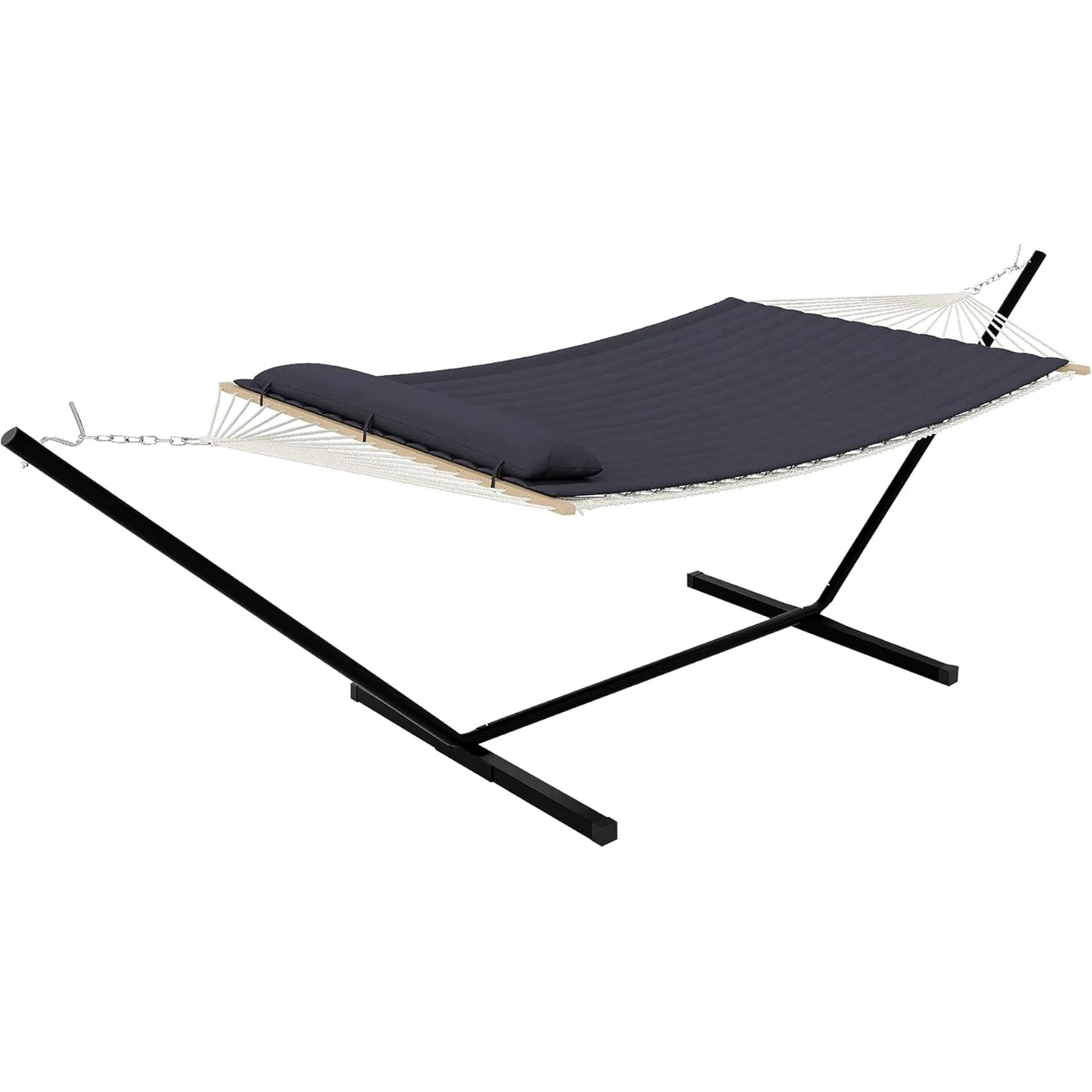 TWISTER.CK Heavy Duty Double Hammock With Stand For Outdoor Patio
