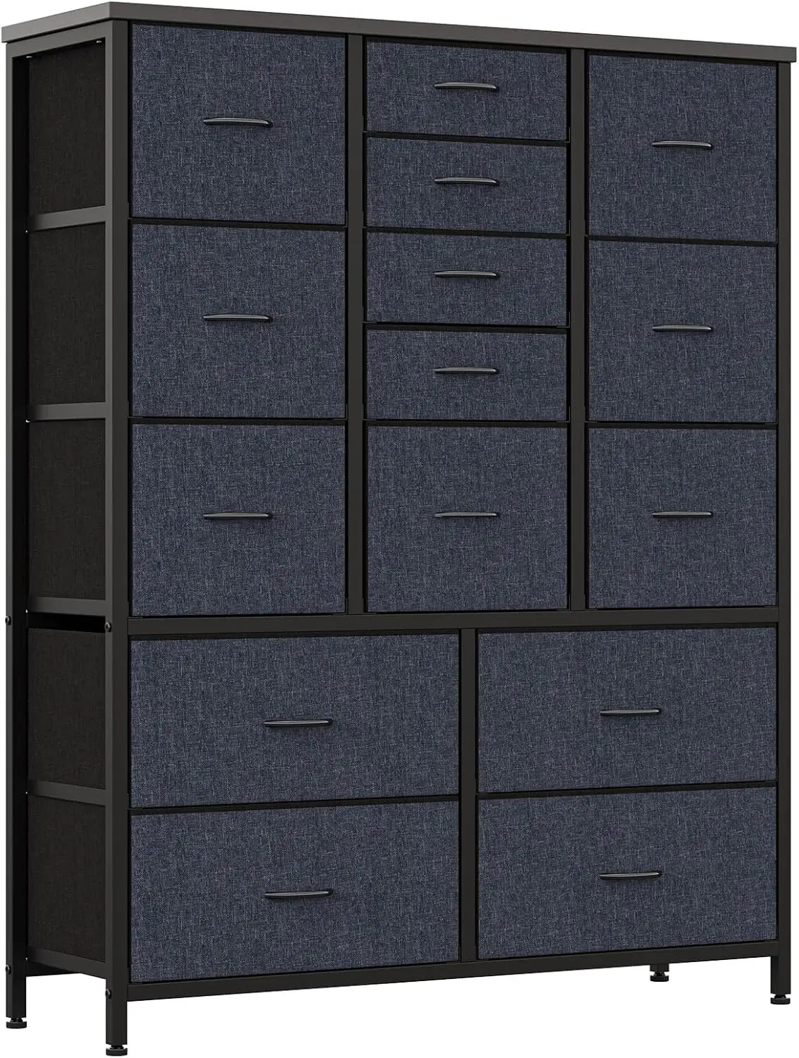 HiMISS 15 Drawer Dresser For Bedroom Space Saving Fabric Storage