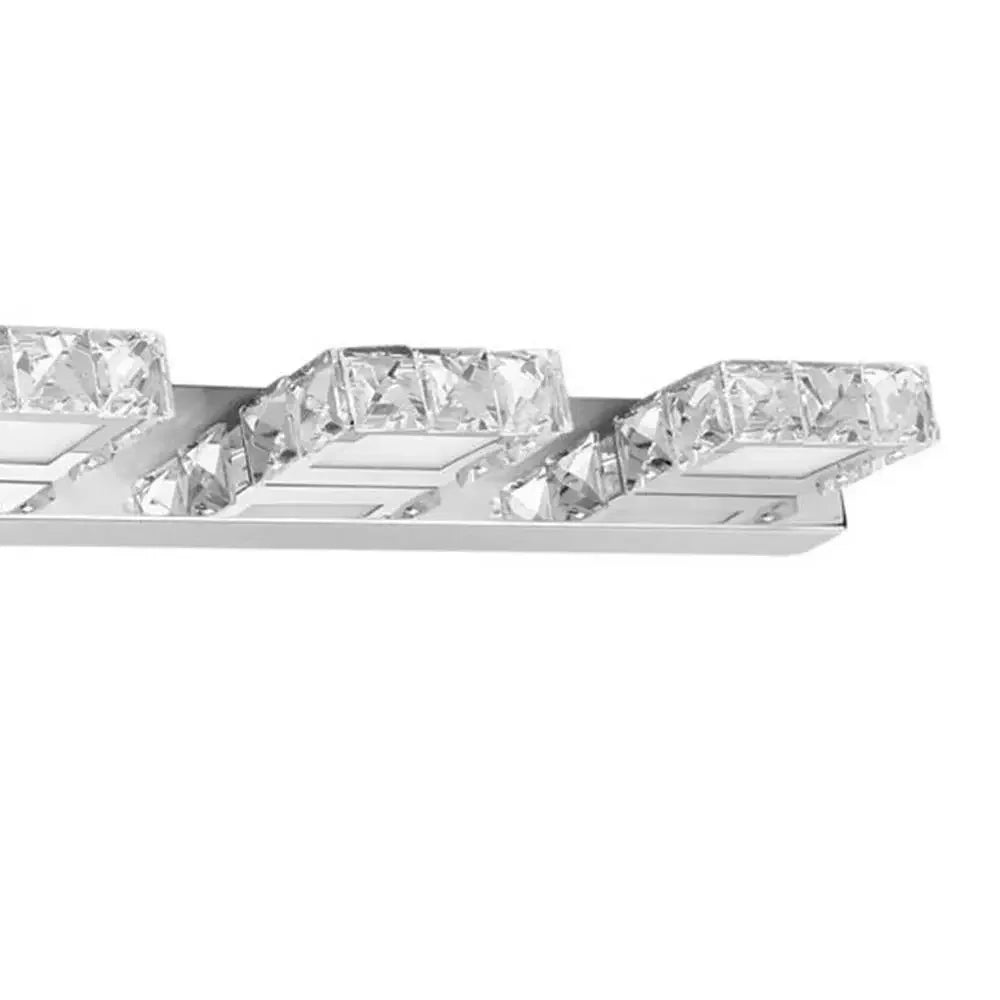 Bymaocar Bathroom LED Mirror Light Wall Mount Crystal Makeup Lamp