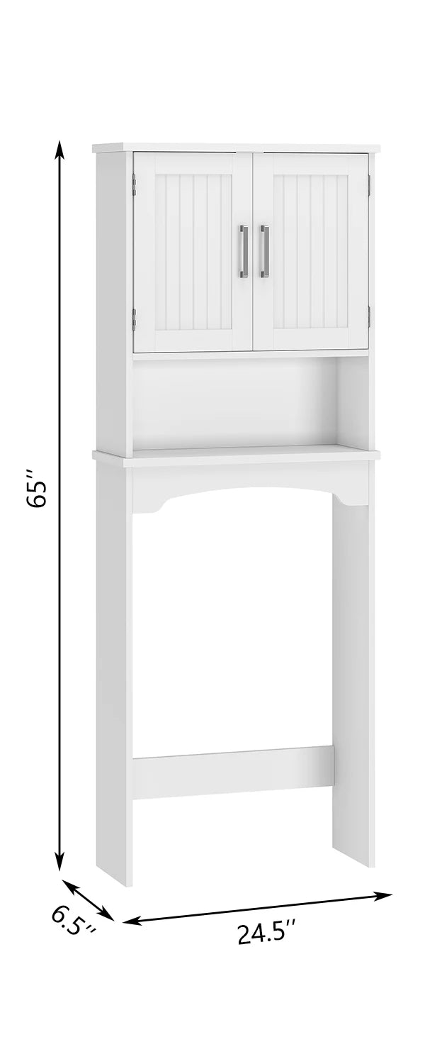 HiMISS Over The Toilet Storage Cabinet With Anti Tip
