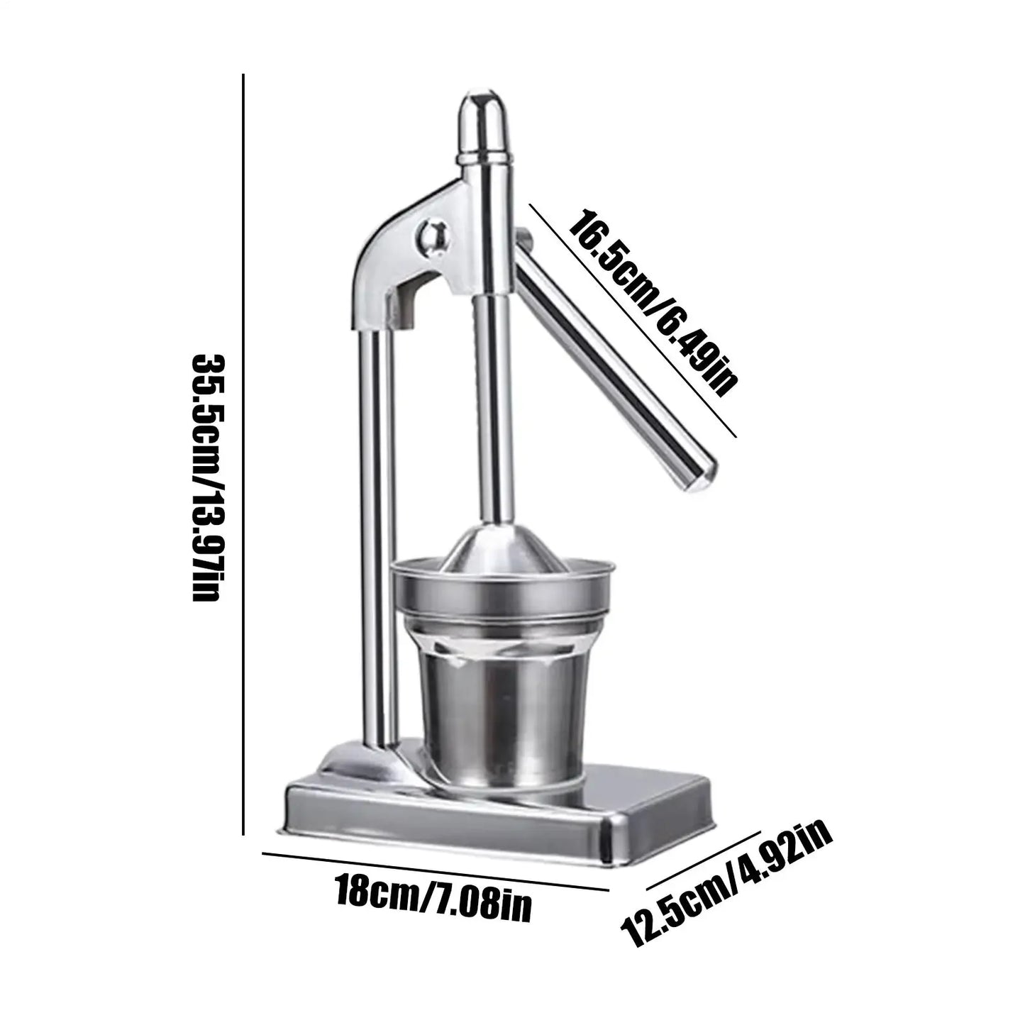 Manual Stainless Steel Juicer Handheld Citrus Press For Fruit Juice