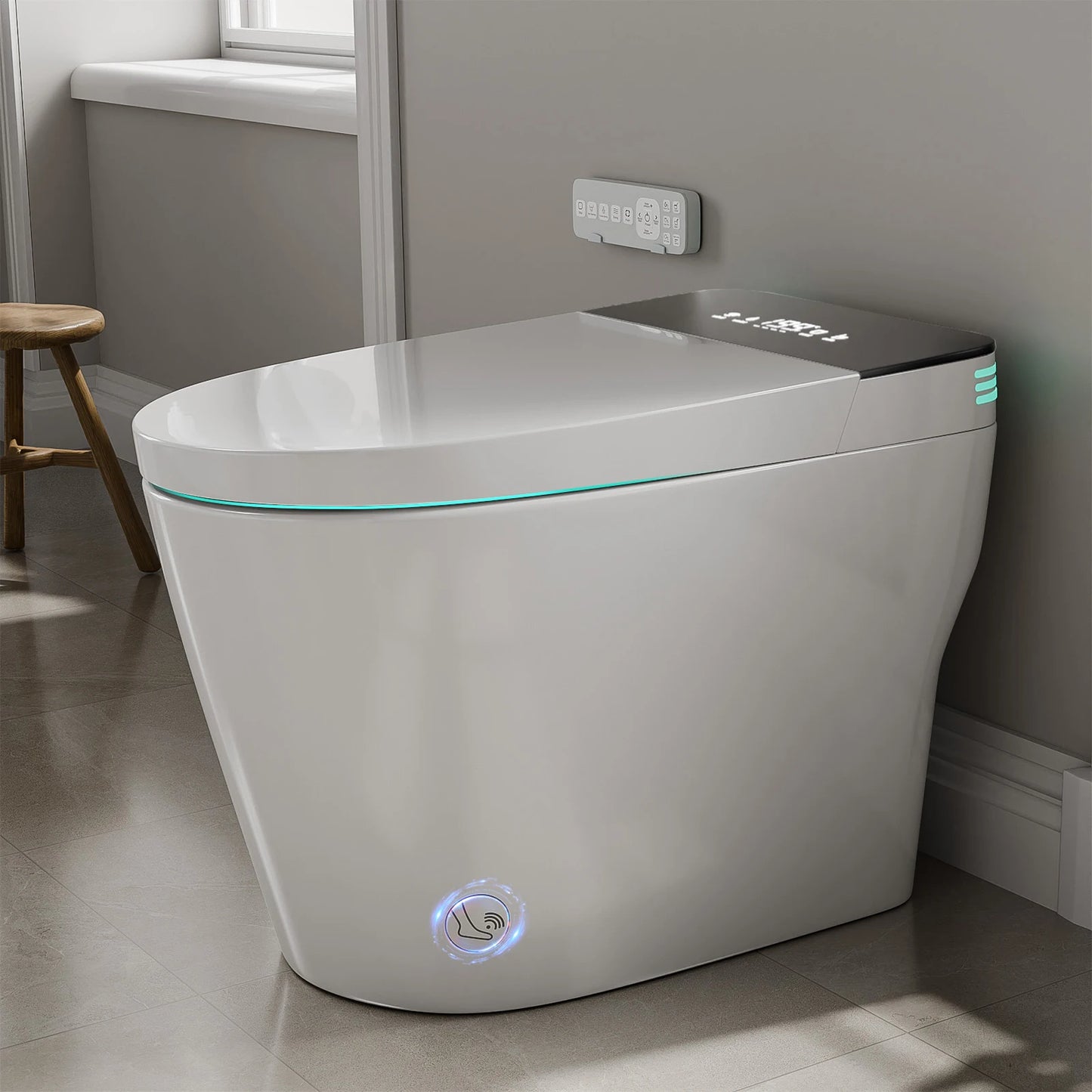 Smart Toilet With Built In Bidet AutoOpenClose Heated Seat