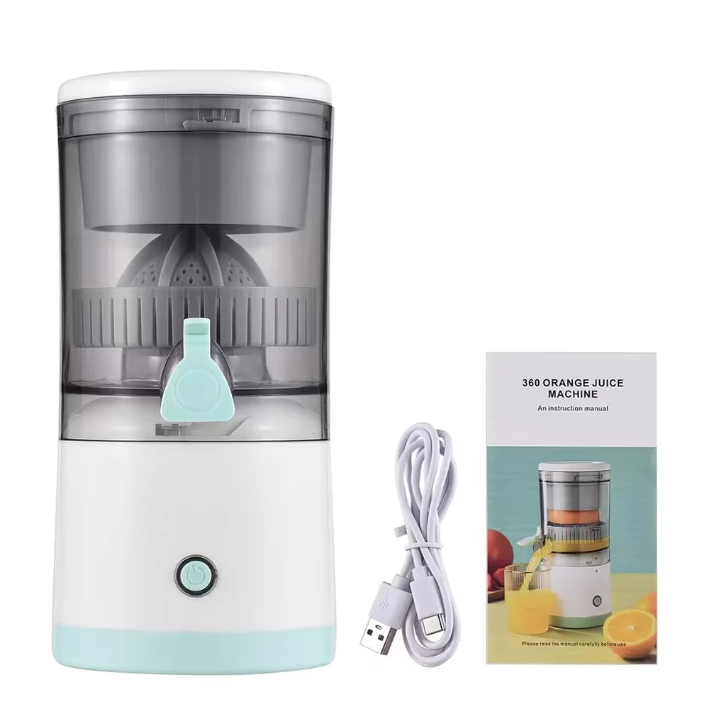Portable Electric Juicer Rechargeable Citrus Press USB Charging Squeezer