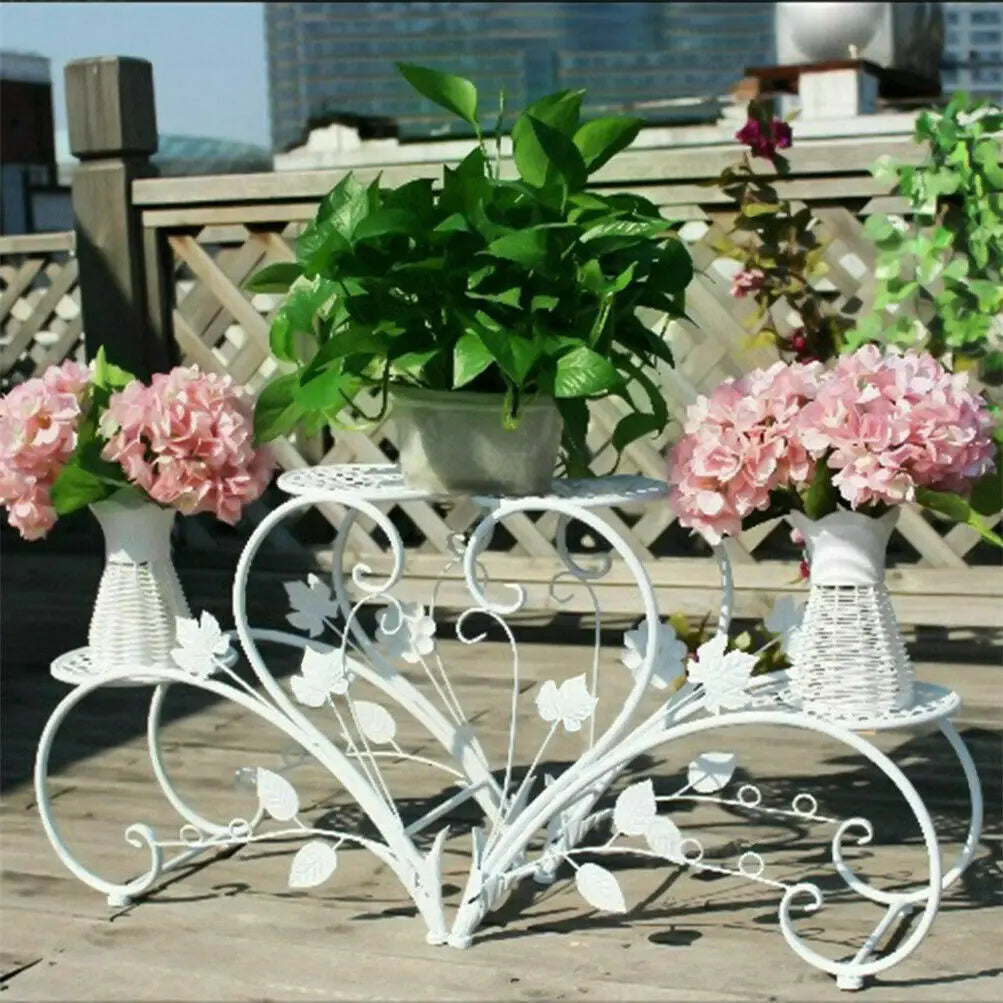 Wisfor 2Pcs Classic Tall Plant Stand Pot Holder Rack