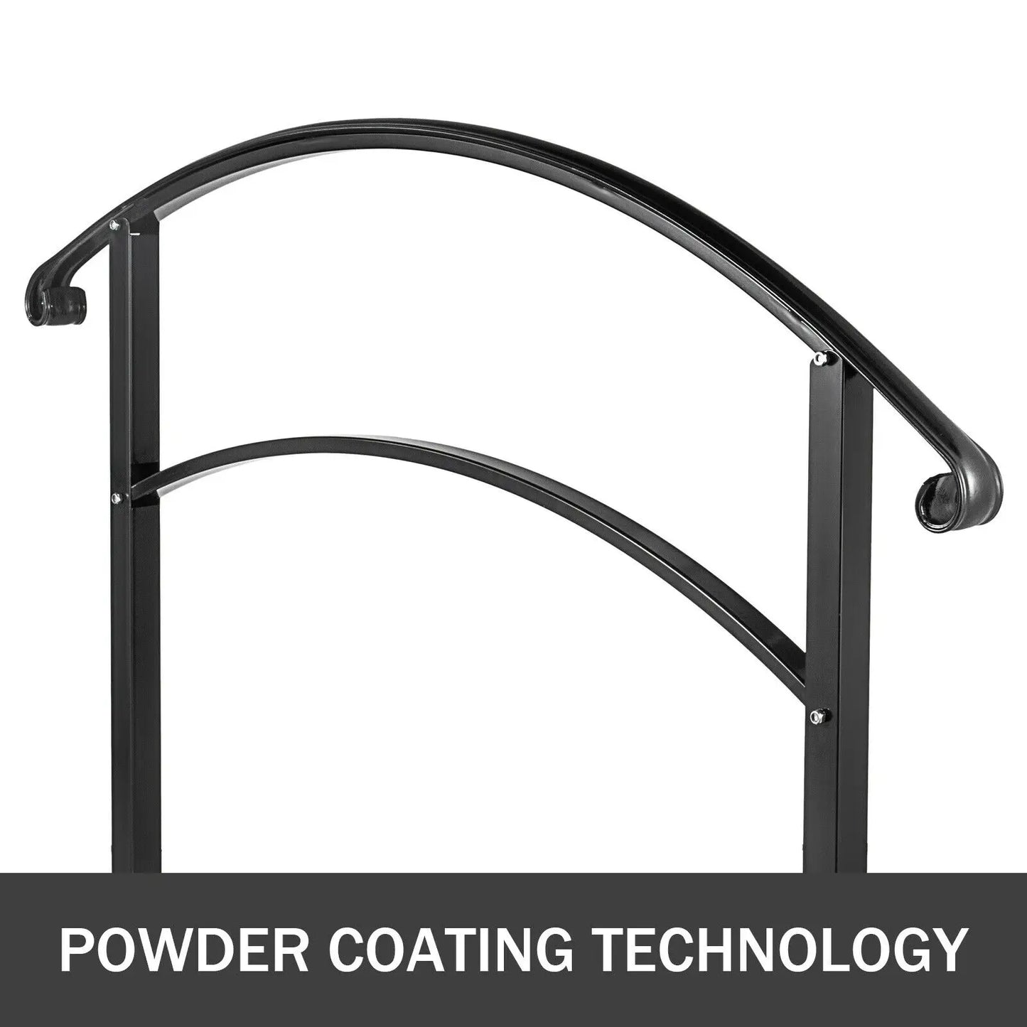 Wrought Iron Outdoor Handrail Kit For Steps And Stair Rail