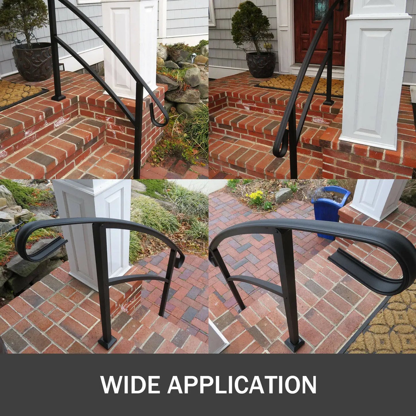 Wrought Iron Outdoor Handrail Kit For Steps And Stair Rail
