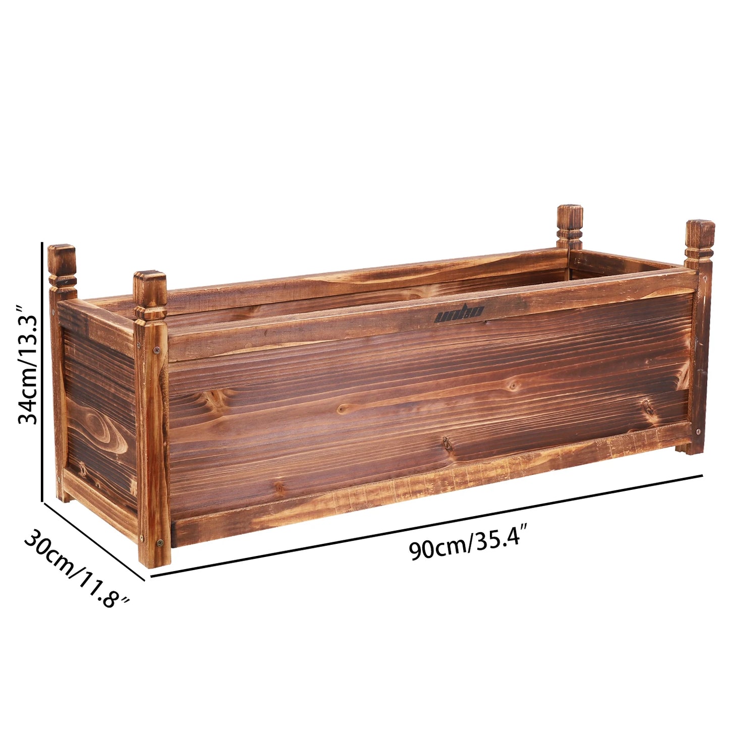 Wooden Raised Planter Box For Indoor Outdoor Garden And Herbs