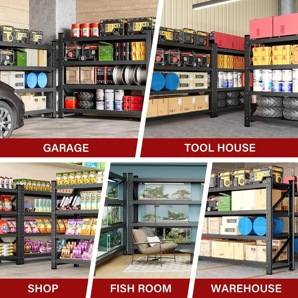 Heavy Duty Garage Shelving Units 5000LBS Deep Storage Racks