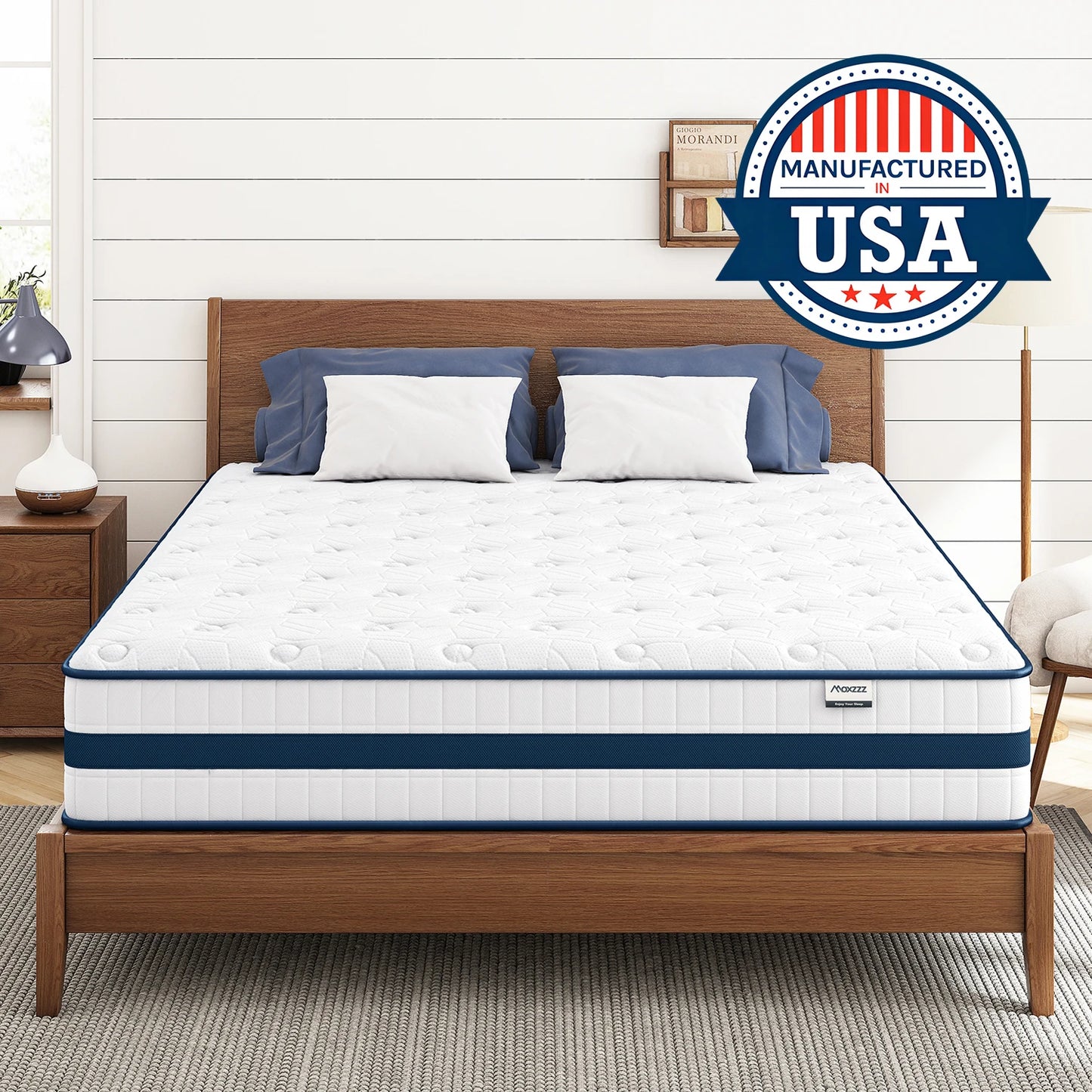 Maxzzz Gel Memory Foam Mattress With Pocketed Coils For Support