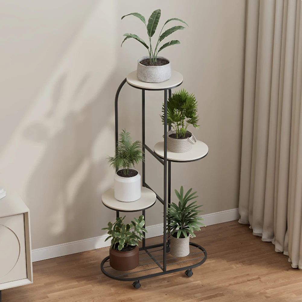 TWISTER.CK Plant Shelving Flower Pot Holder Wrought Iron Corner Rack