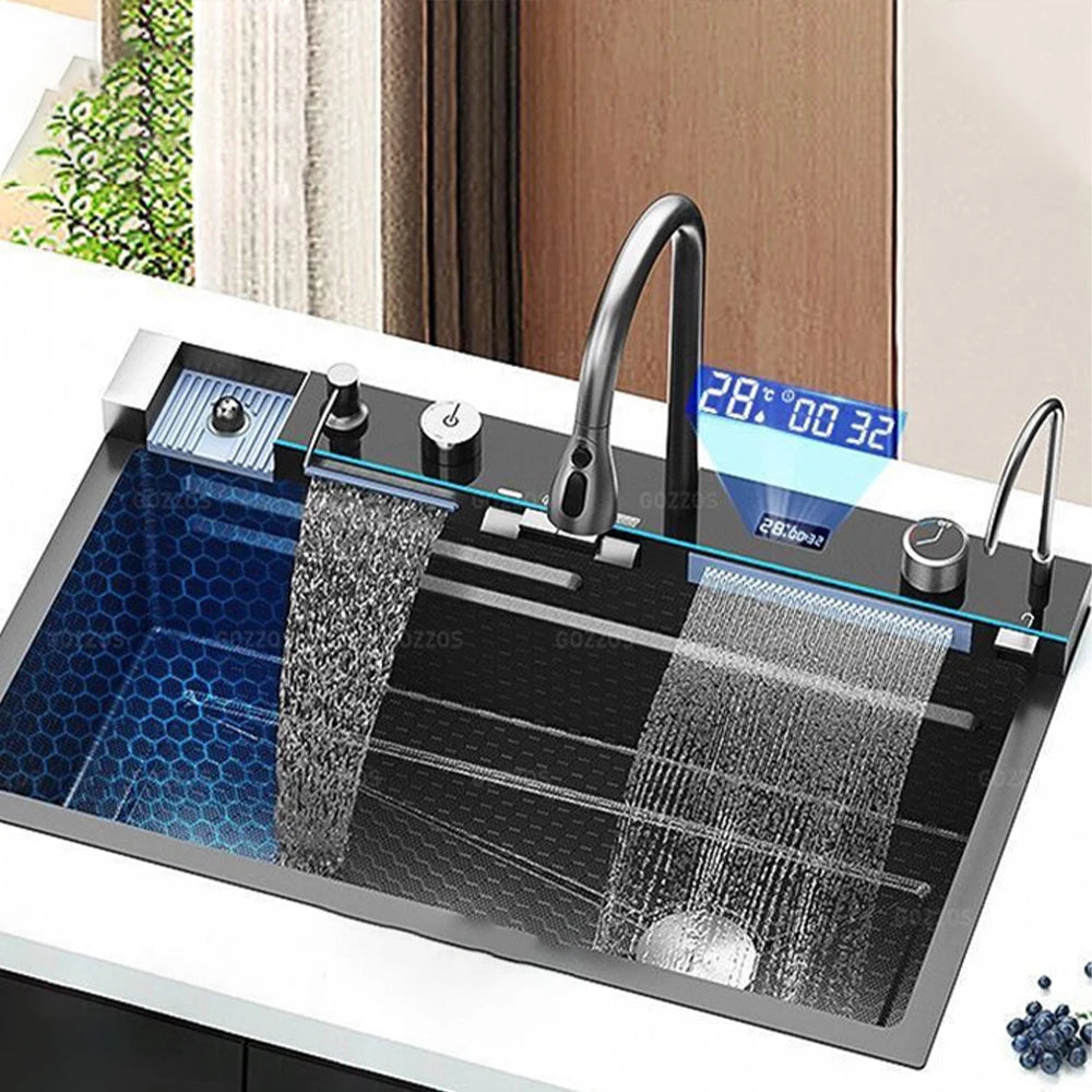 Undermount Stainless Steel Single Bowl Sink Four-Hole With Faucet
