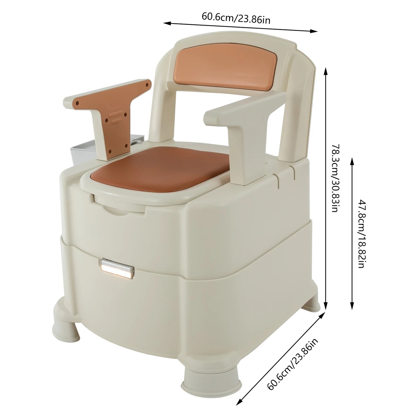 Toilet With Sensor Night Light Portable Bedside 200kg