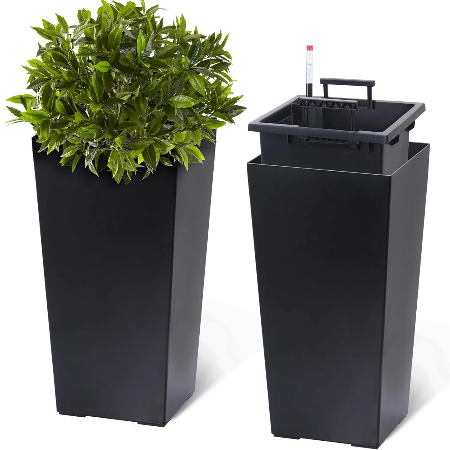 HobbyLane Indoor Outdoor Planter With Shelf Insert Pots