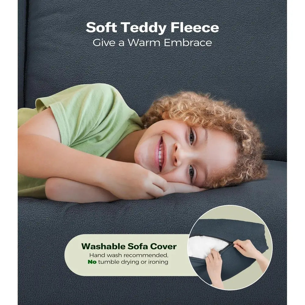 XMSJ Teddy Sofa Loveseat For Living Room
