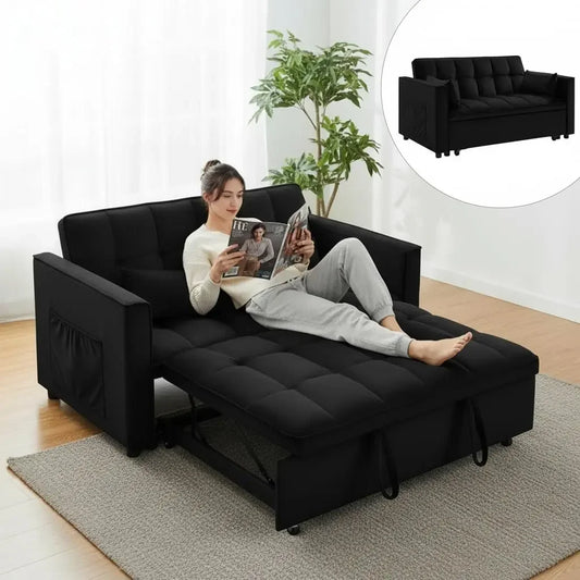 HUANZHUANG 3 In 1 Convertible Sleeper Sofa Bed Futon Couch