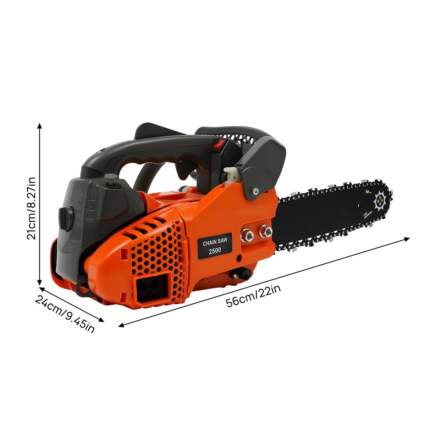 Top Handle Chainsaw Gasoline Two Stroke Engine For Wood Cutting