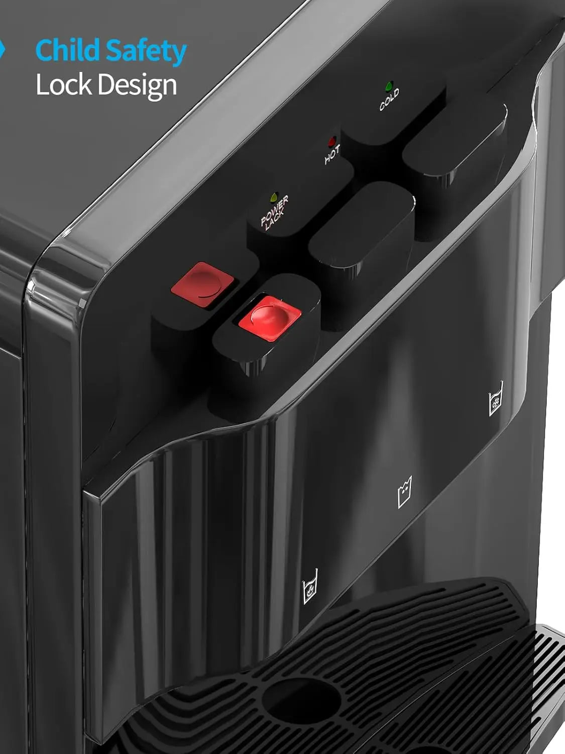 Bottom Loading Water Cooler Dispenser With 3 Settings Hot Cold