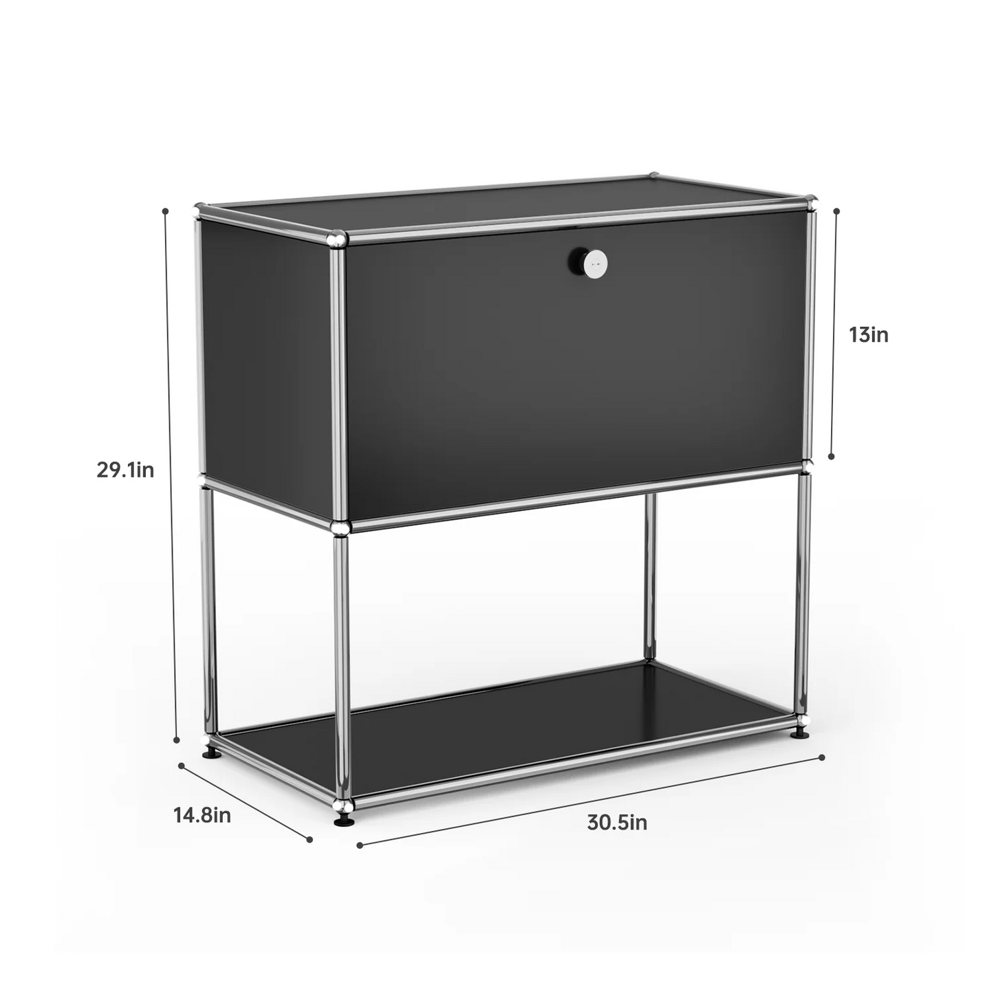 Modern TV Stand Storage File Cabinet With Metal Frame for Living Room Bedroom Office Book Shelf Bedside Table