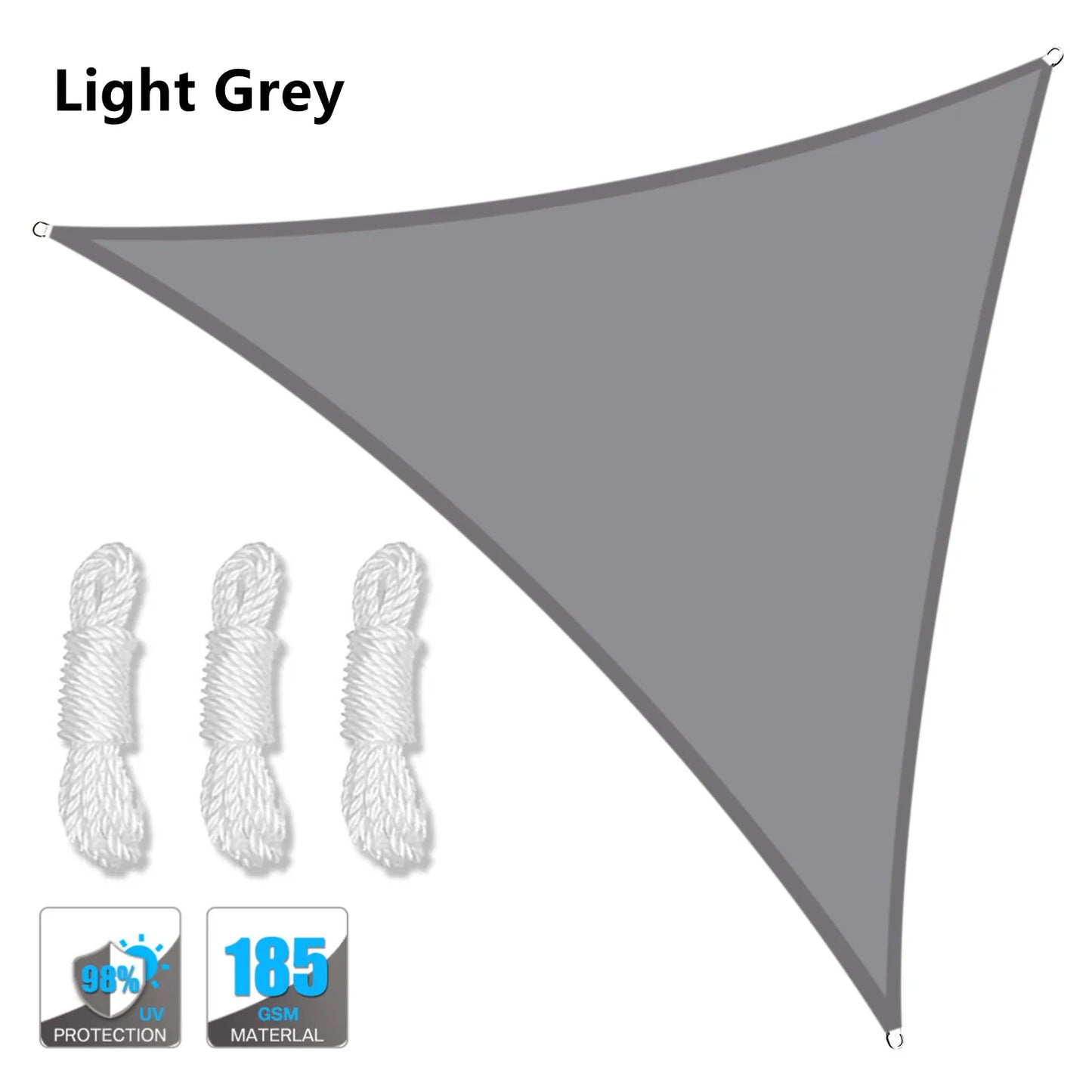 Waterproof Triangle Shade Sail Canopy for Outdoor Patio and Pool
