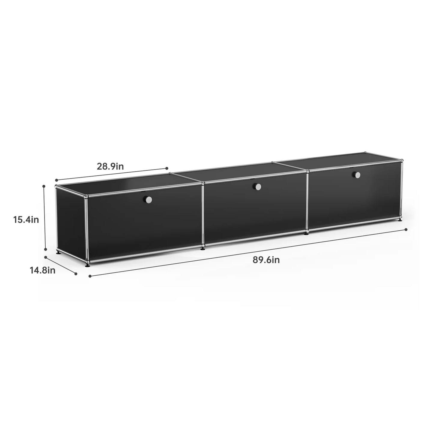 Modern Storage Cabinet Versatile Free-Standing Organizer for Living Room Bedroom and Home Office Bookshelf