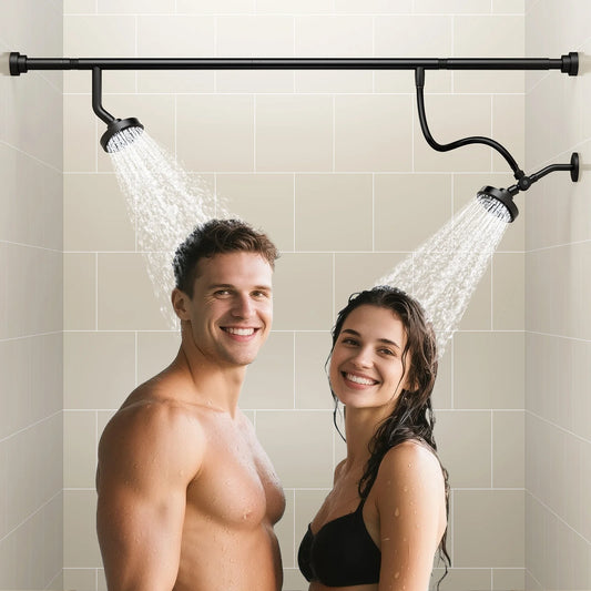 Tandem Shower Heads For Couples Dual High Pressure System