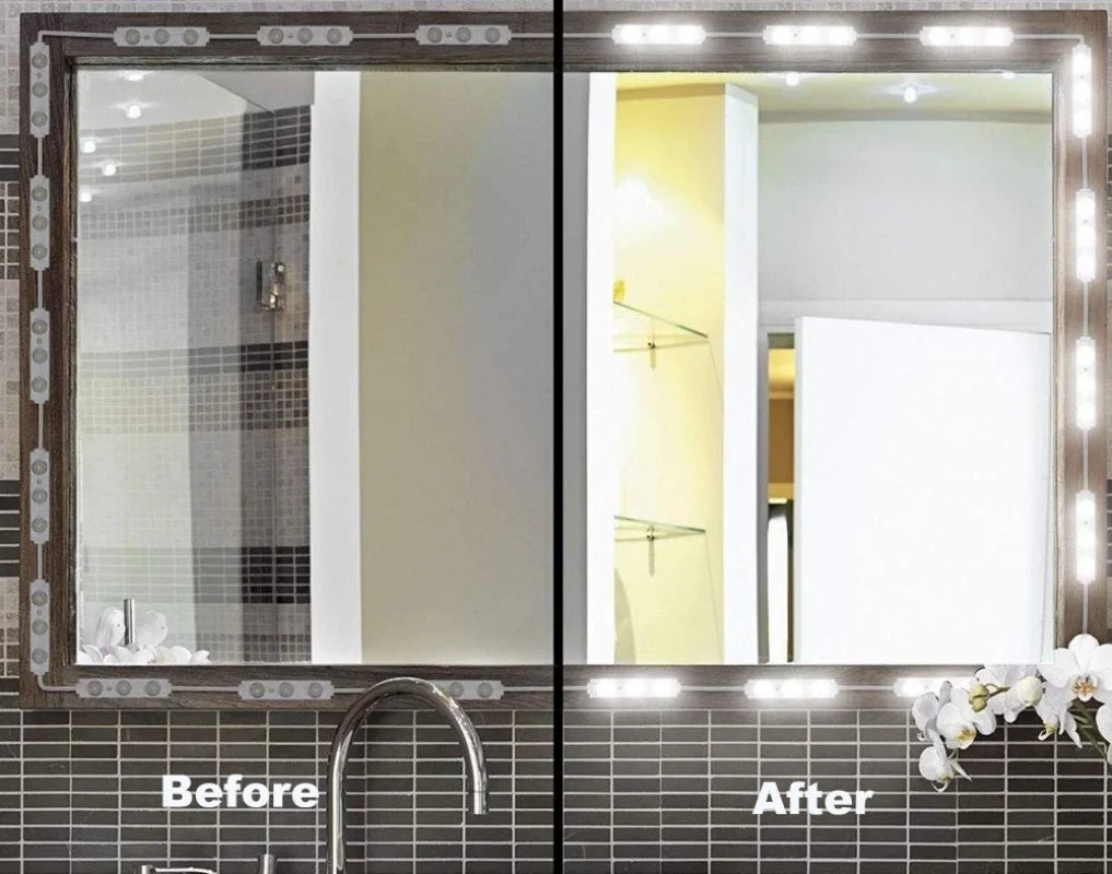 LED Vanity Mirror Lights Kit 60 LEDs Dimmable White