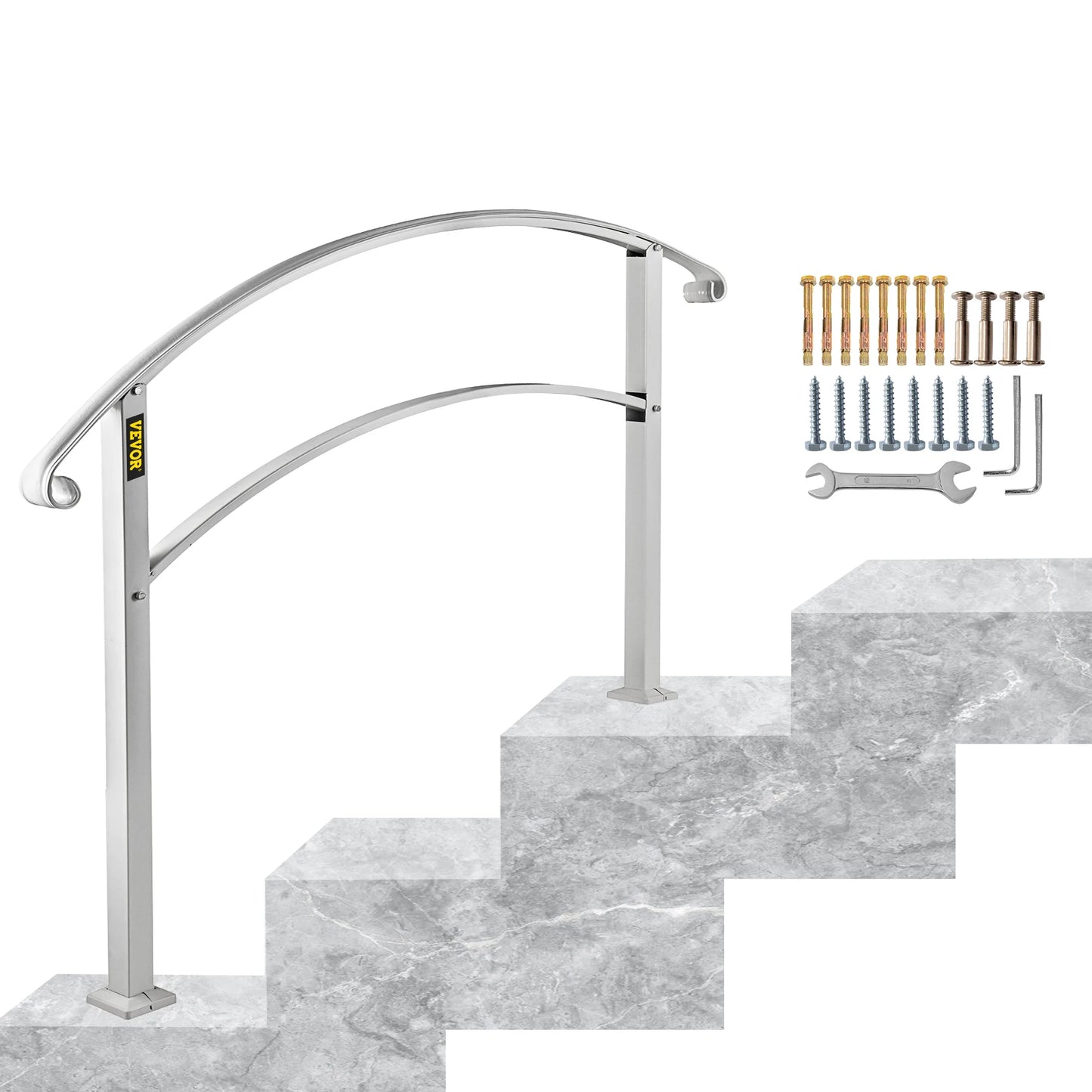 Wrought Iron Outdoor Handrail Kit For Steps And Stair Rail