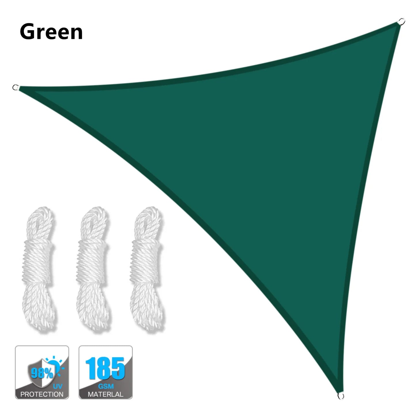 Waterproof Triangle Shade Sail Canopy for Outdoor Patio and Pool