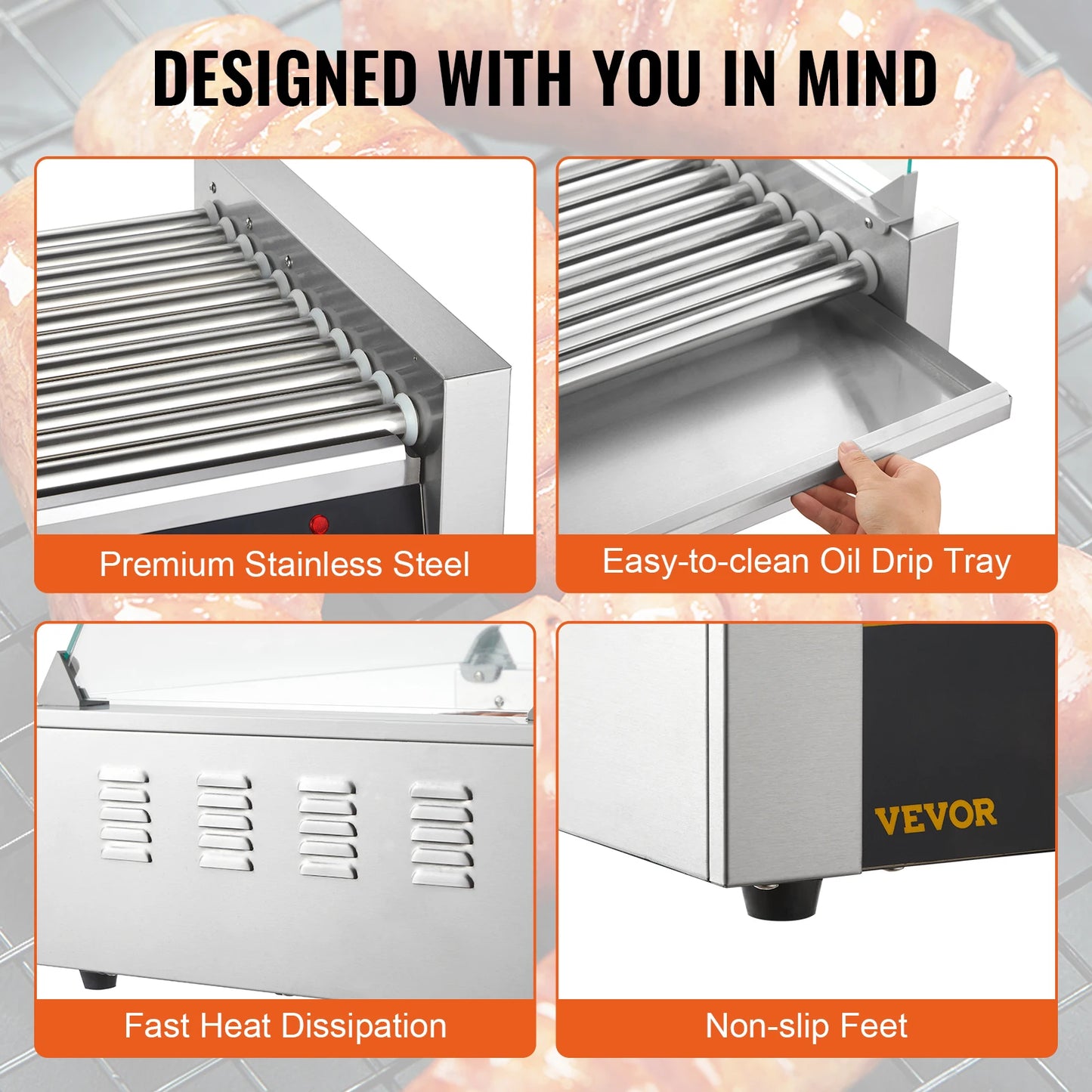 Succebuy 5 7 11 Rods Hot Dog Roller Sausage MakerPro