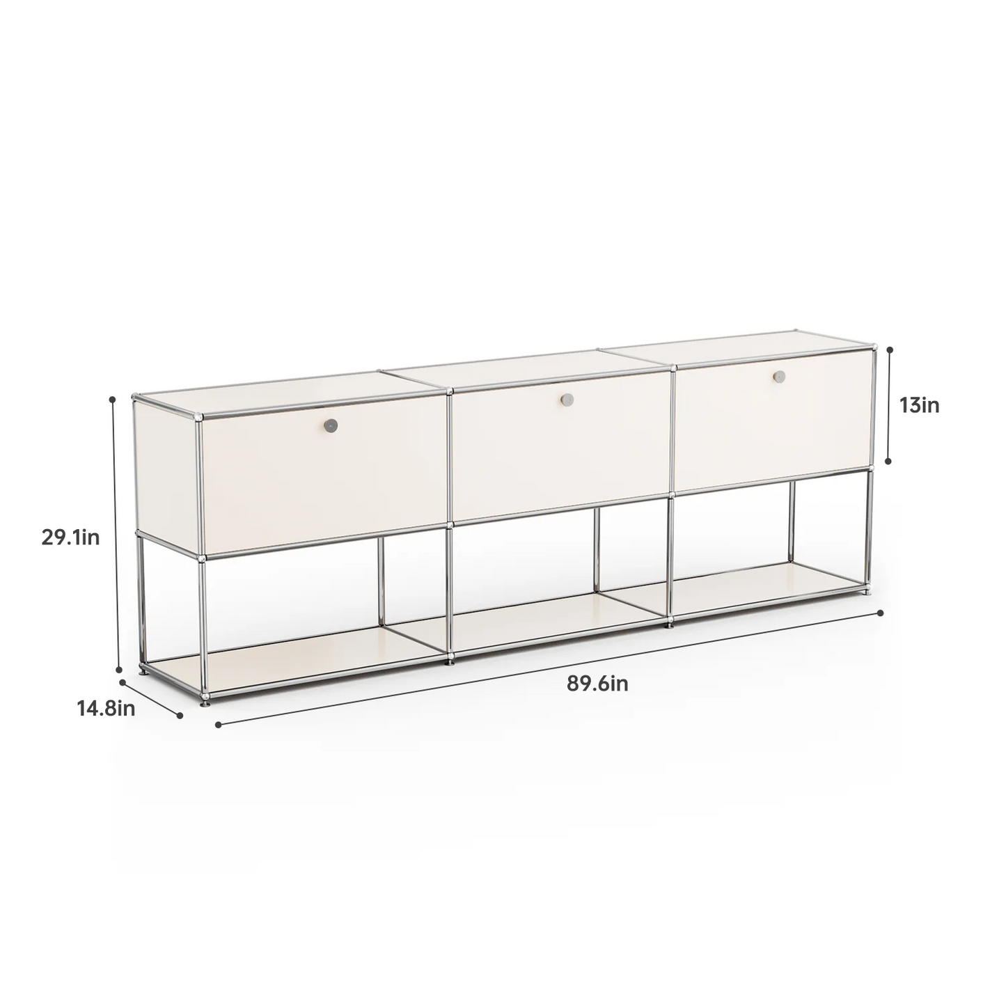 Modern TV Stand Storage File Cabinet With Metal Frame for Living Room Bedroom Office Book Shelf Bedside Table
