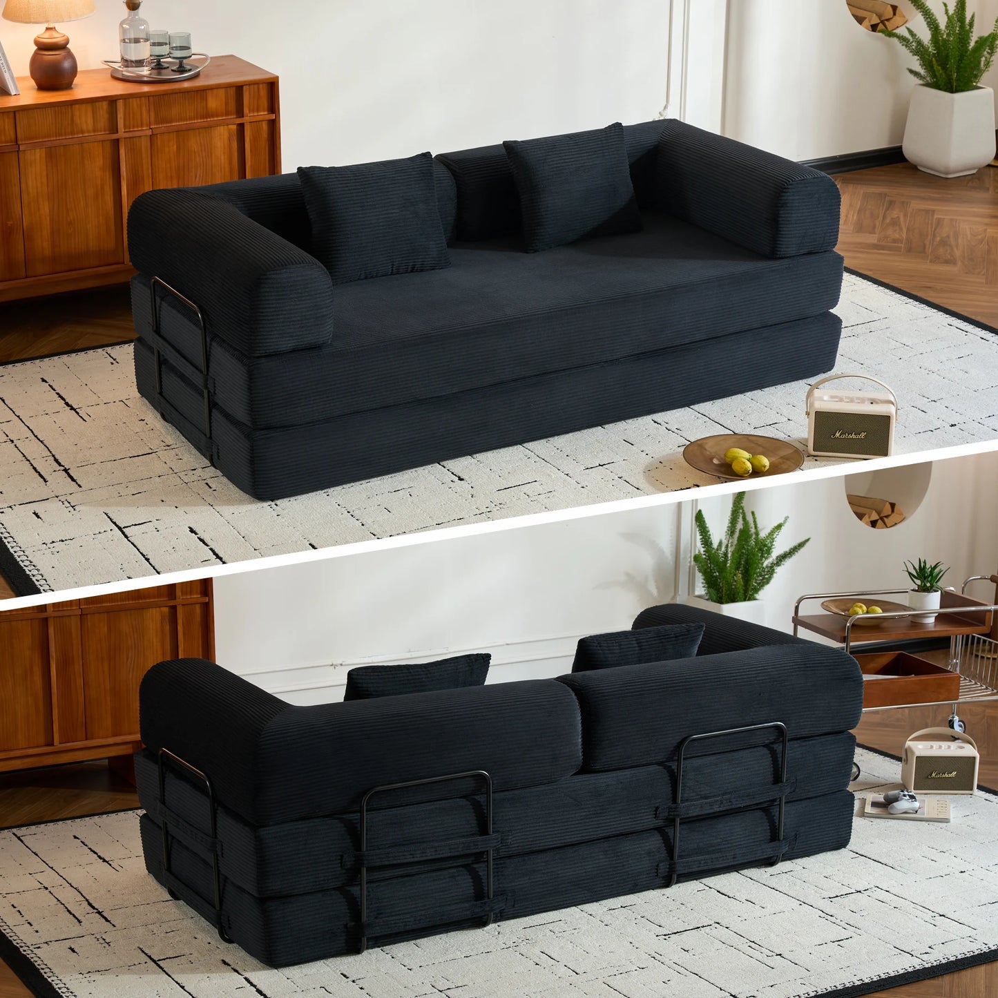 THOLASIS Folding Convertible Sofa Bed for Small Spaces