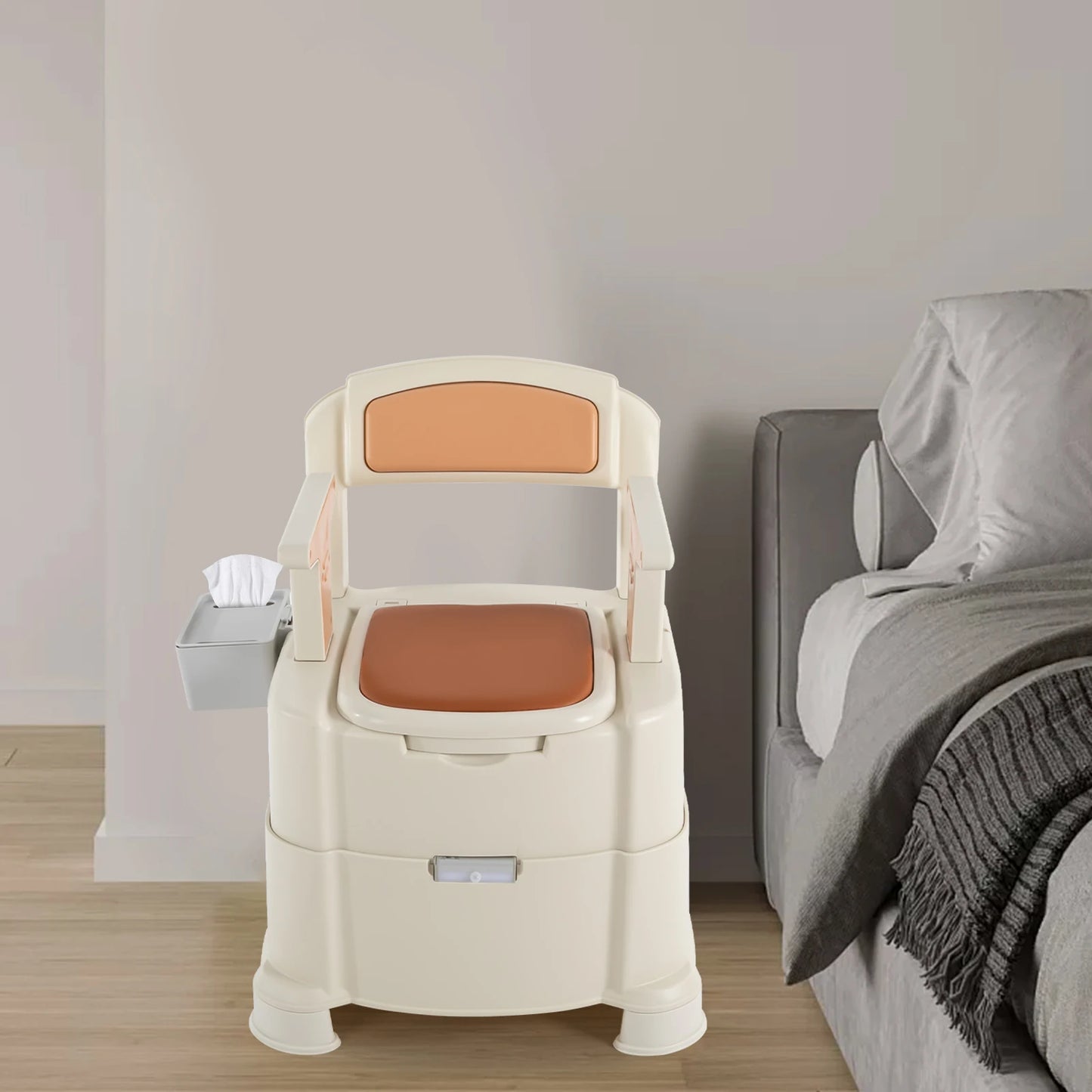 Toilet With Sensor Night Light Portable Bedside 200kg