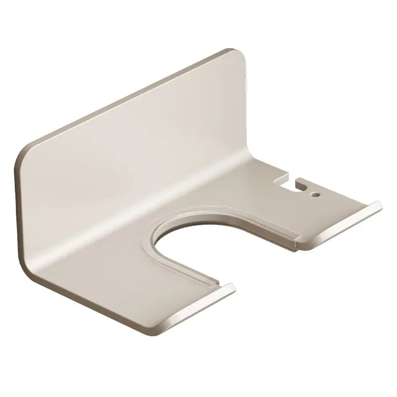 Hair Dryer Holder Wall Mounted Aluminum Stand Rack Bathroom