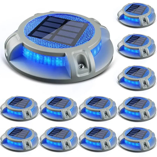 Solar Driveway Lights 40 LEDs Waterproof Pathway Markers 4 Modes