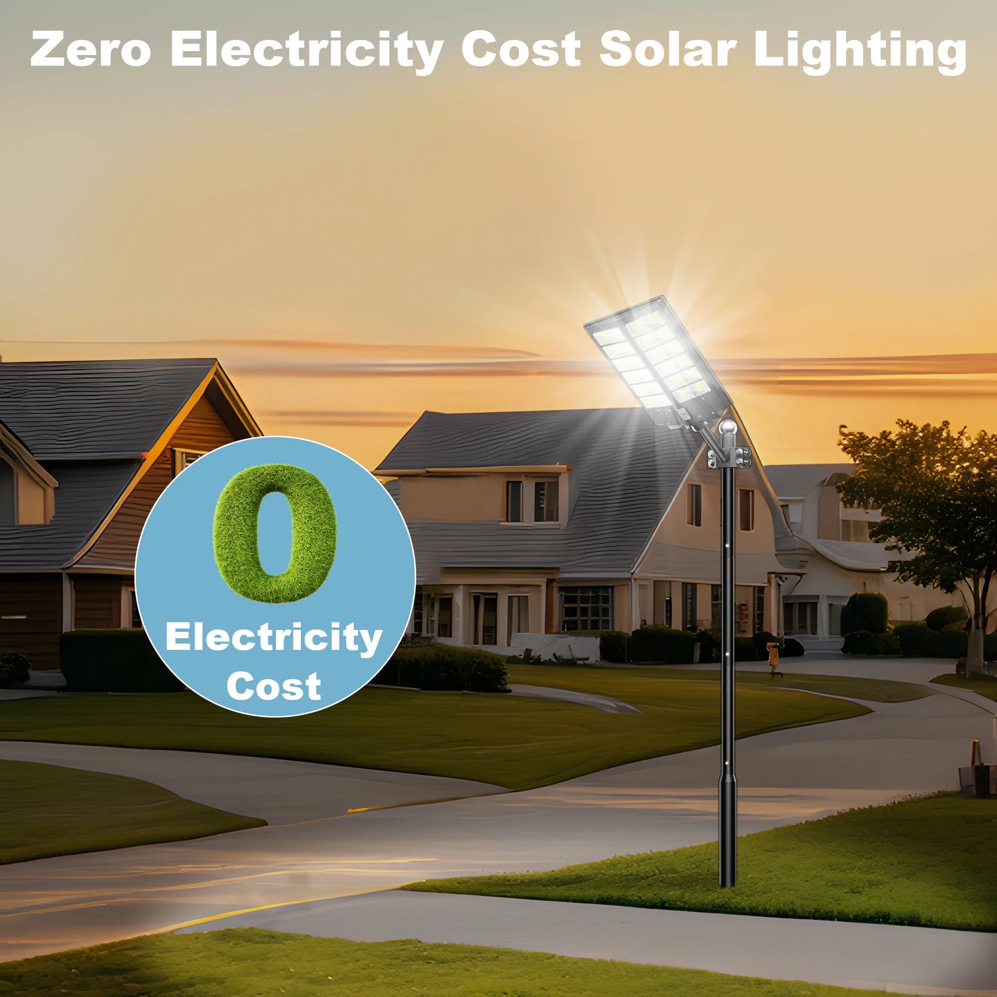 6000 Watt Solar Street Light With Motion Sensor IP65 Waterproof