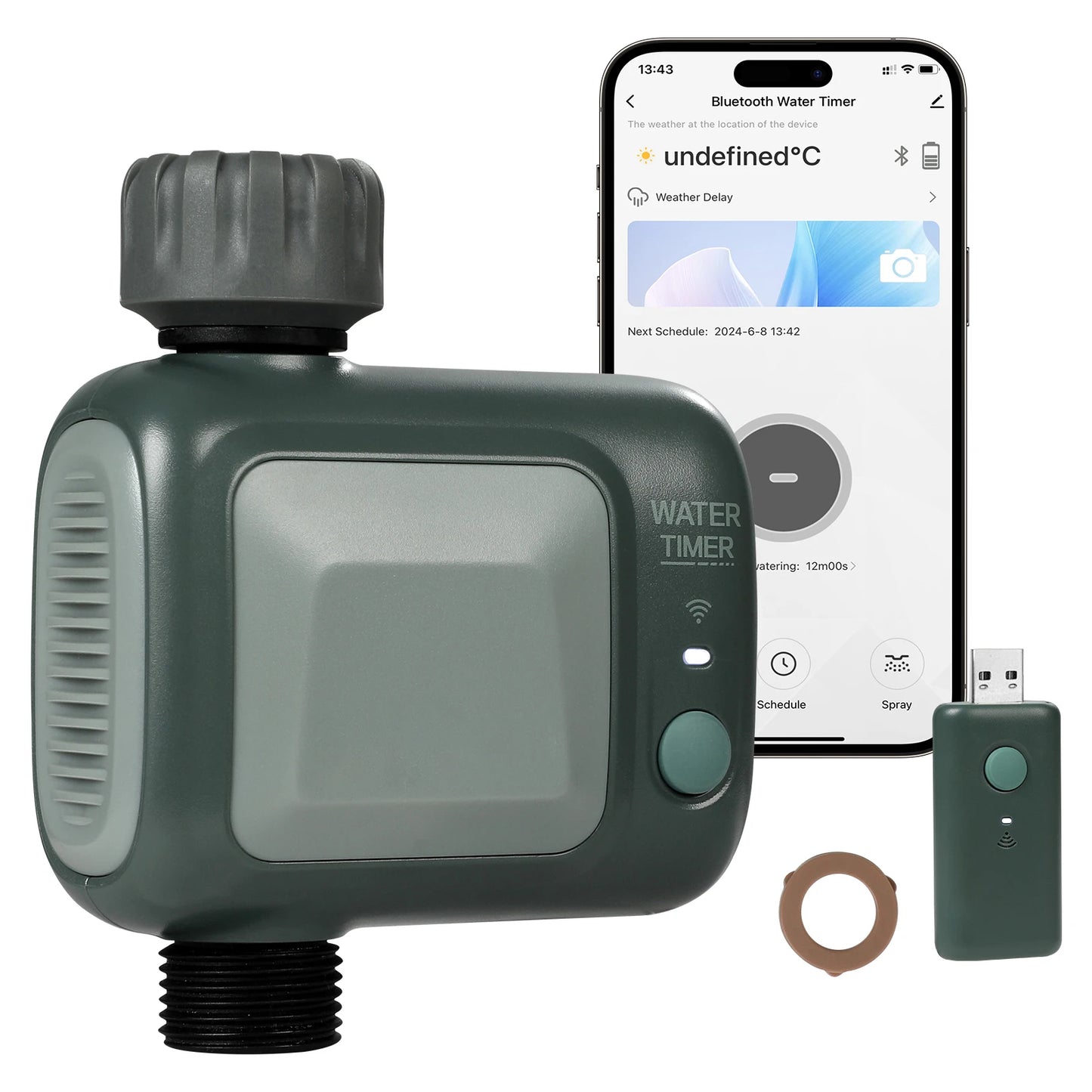SucceBuy WiFi Sprinkler Timer Single Outlet Hose Faucet Watering