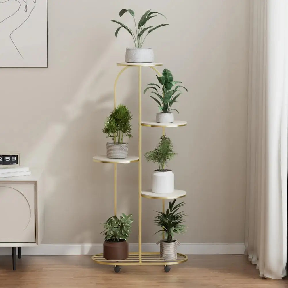 TWISTER.CK Plant Shelving Flower Pot Holder Wrought Iron Corner Rack