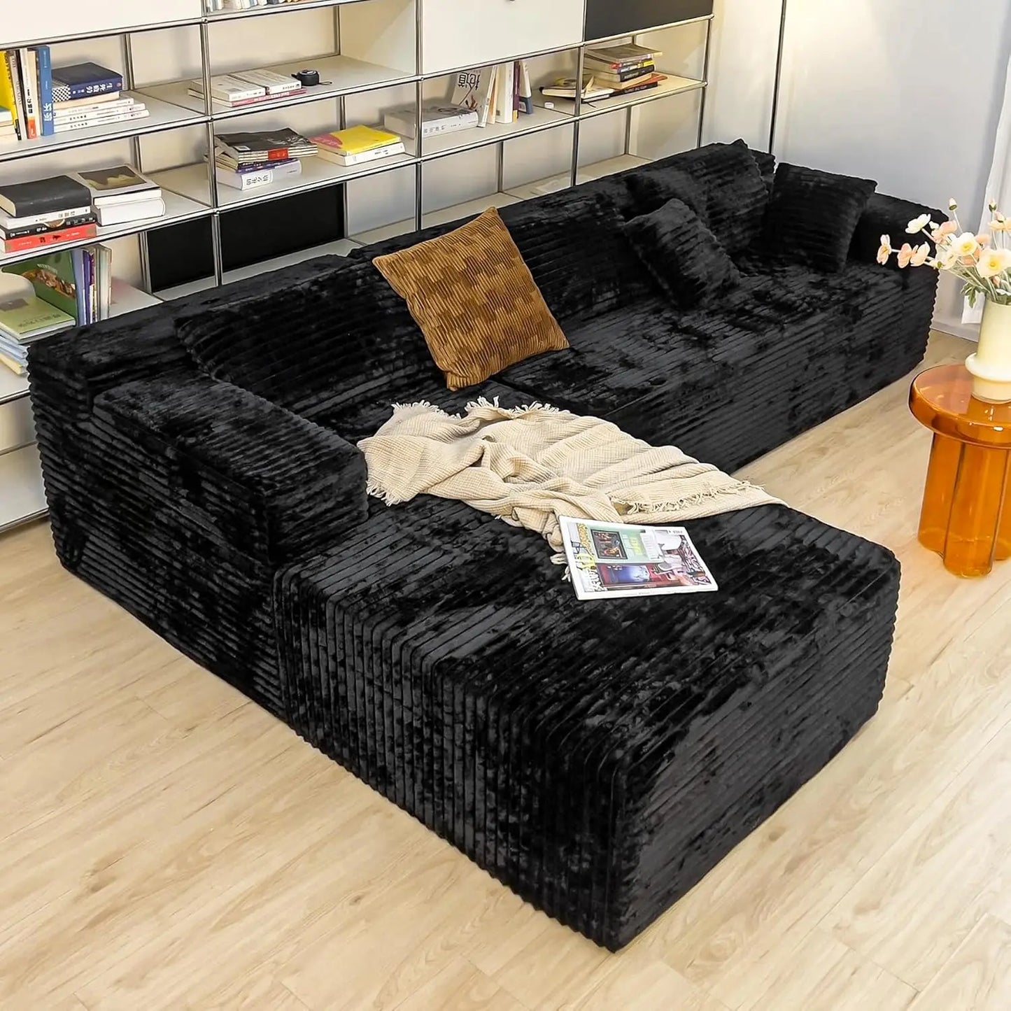 Sectional Sofa Modern Modular L Shape Chaise Couch