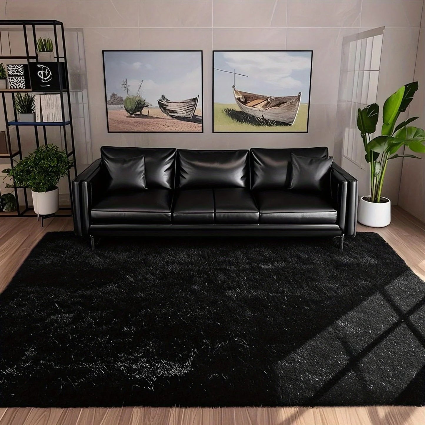Plush Area Rug Geometric Aubusson Style 100 Percent Polyester