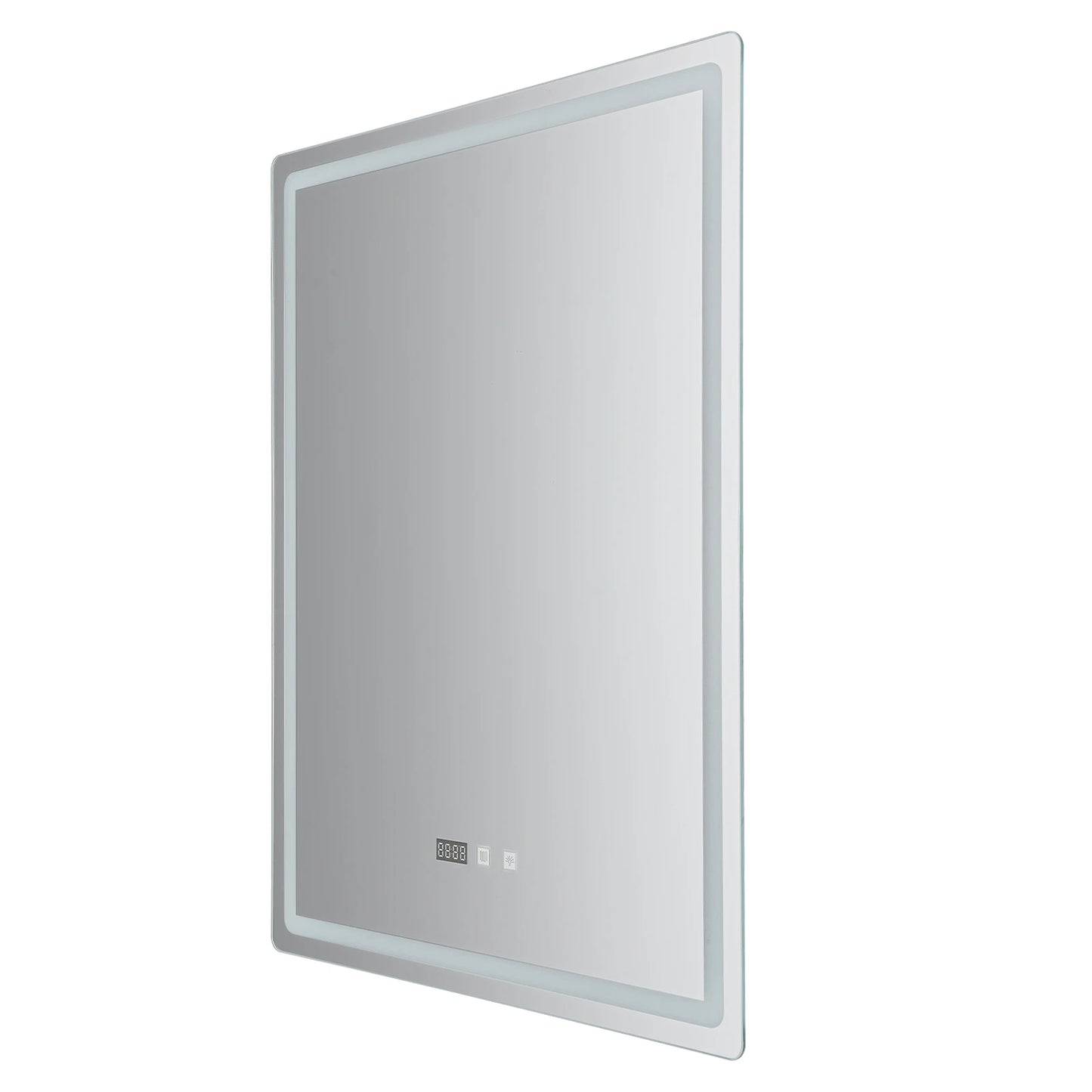 Led Bathroom Mirror Anti Fog Lighted Vanity Time Temperature Display