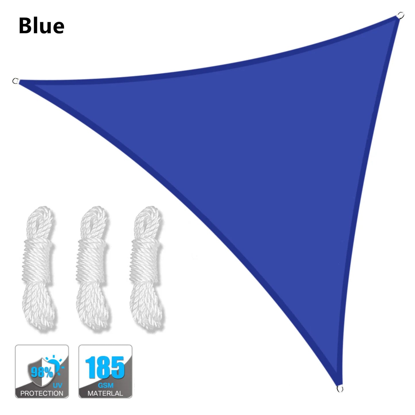 Waterproof Triangle Shade Sail Canopy for Outdoor Patio and Pool