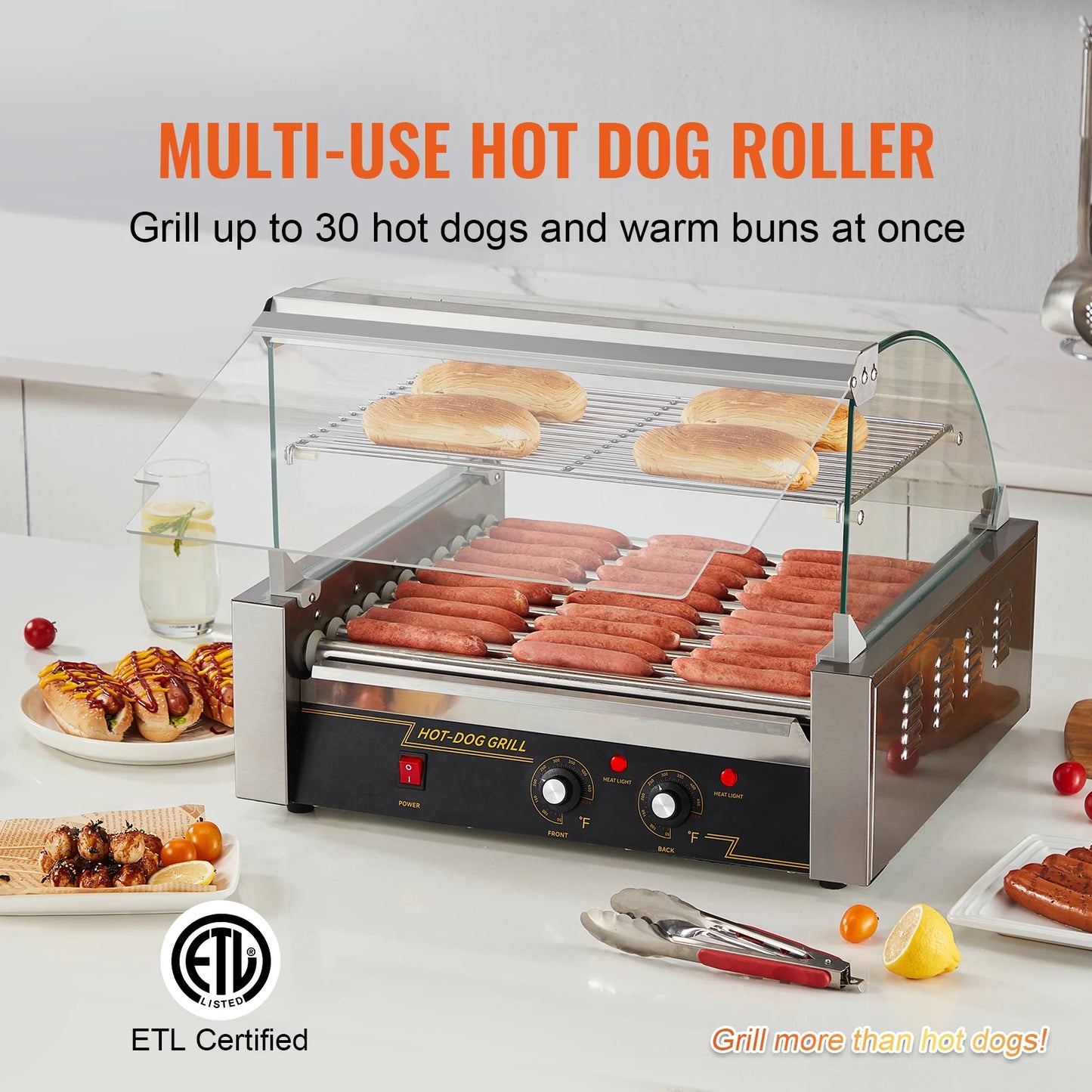 SucceBuy Hot Dog Roller Sausage Maker 110V Commercial Grill