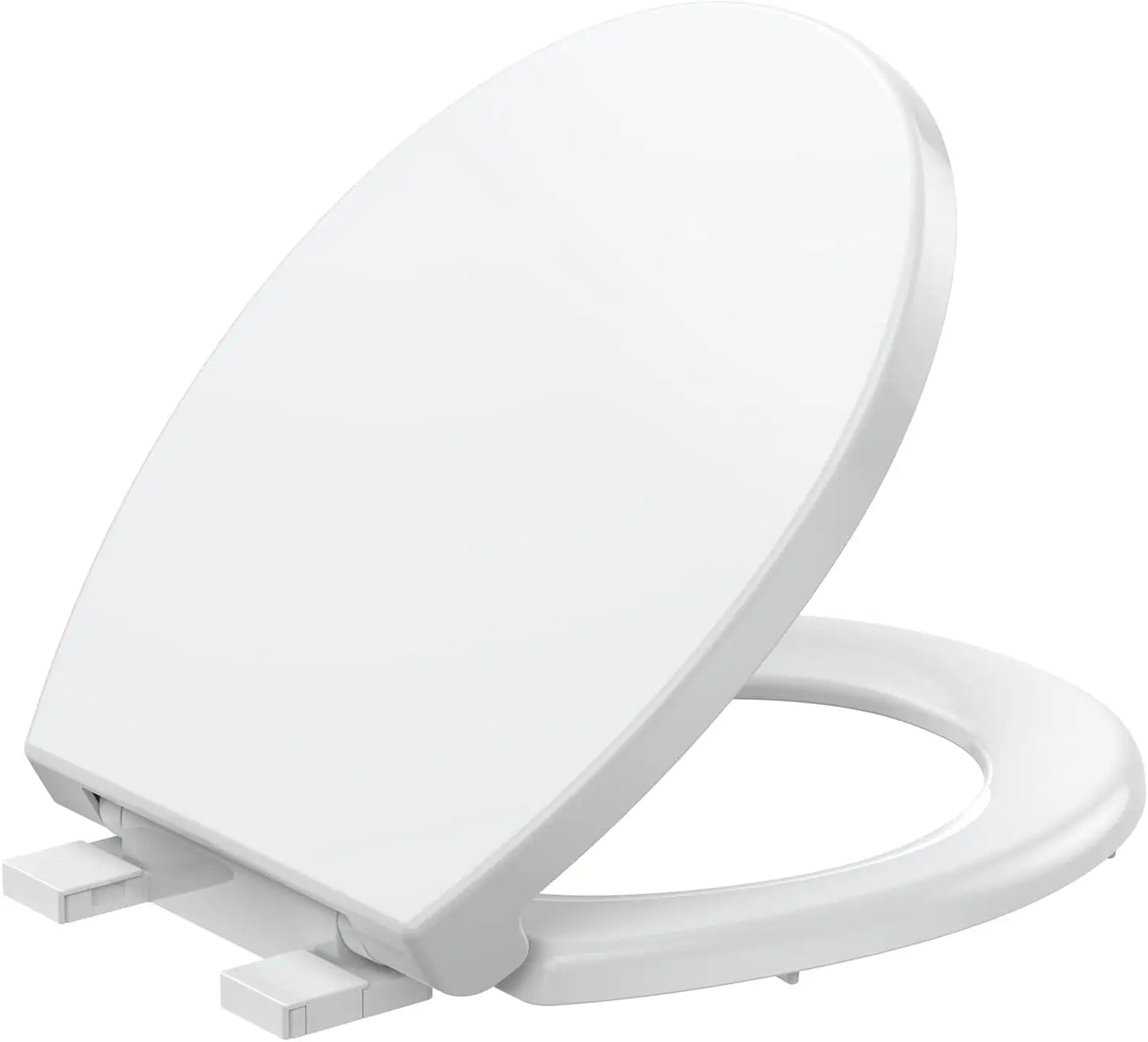 Elongated Toilet Seat With Slow Close Magnetic Quick Release Mount