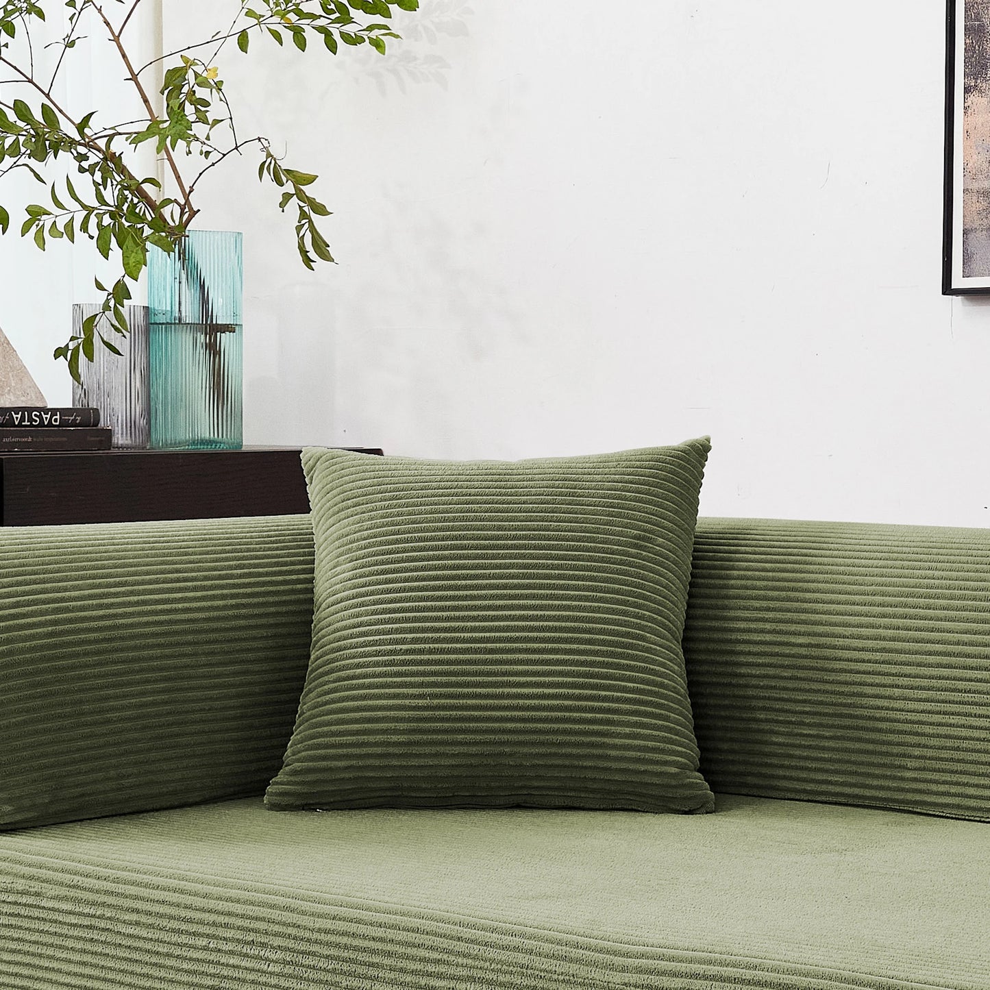 Foldable Convertible Futon Sofa Bed With L Shaped Armrests