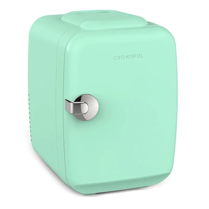 Crownful Mini Fridge for Beauty Skincare AC DC Car Refrigerator