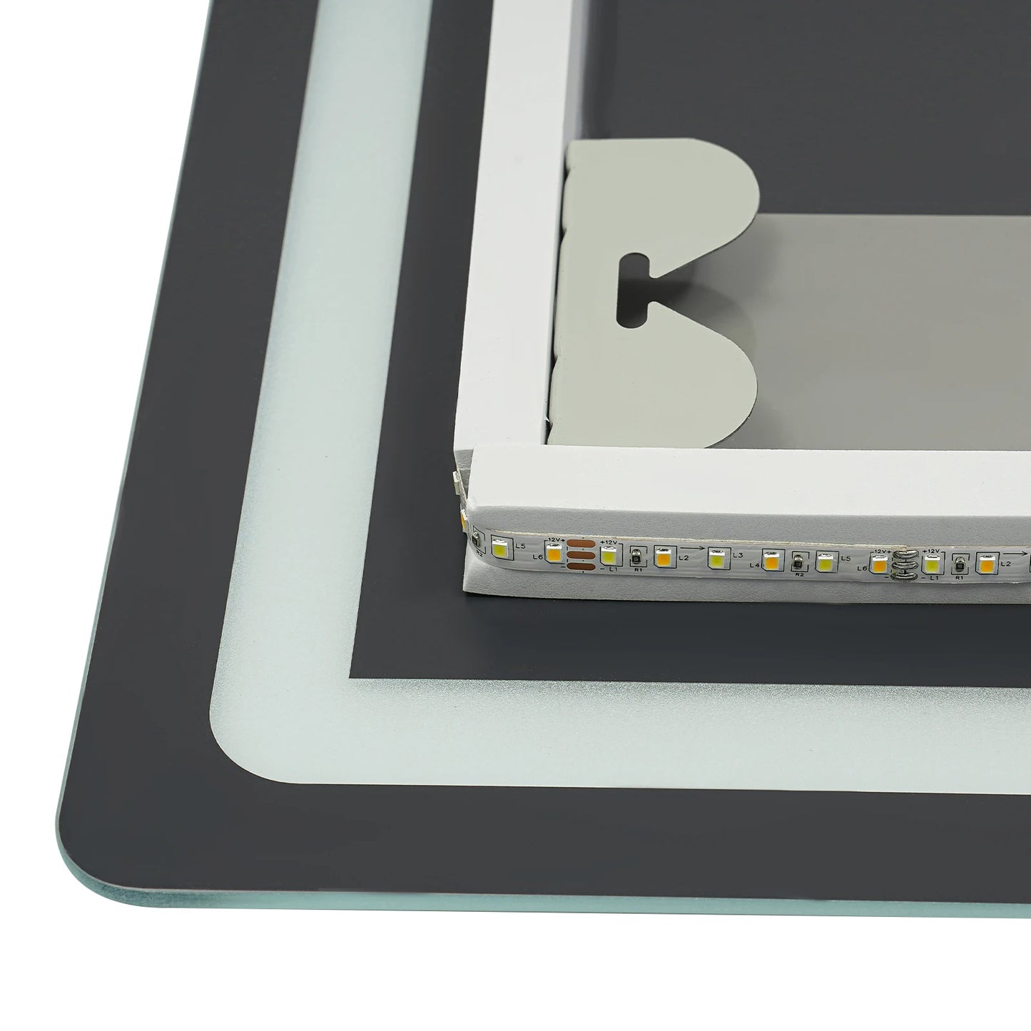Led Bathroom Mirror Anti Fog Lighted Vanity Time Temperature Display