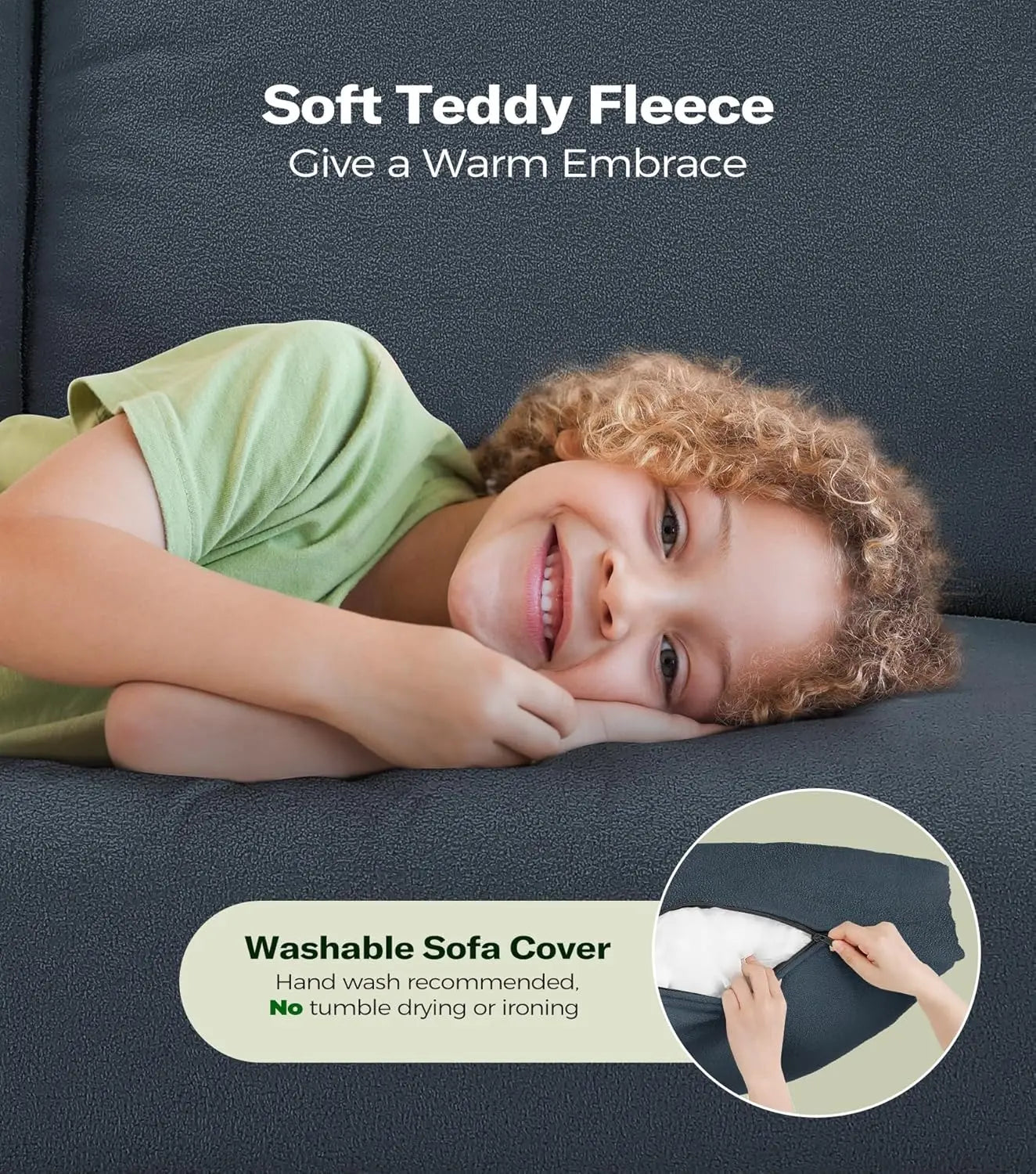 All-Wood Modern L-Shaped Sofa With Easy Tool-Free Assembly