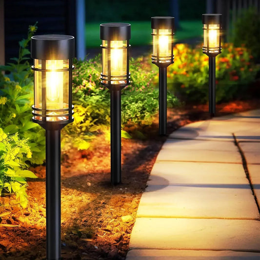 SZRSTH Outdoor Solar Street Lights 4 Sets Waterproof