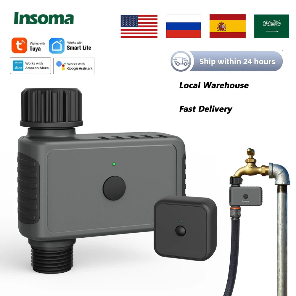 Insoma WiFi Automatic Sprinkler Timer for Garden Irrigation with Alexa